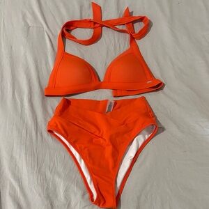 Victoria’s Secret Pink Vibrant Orange Bikini Set